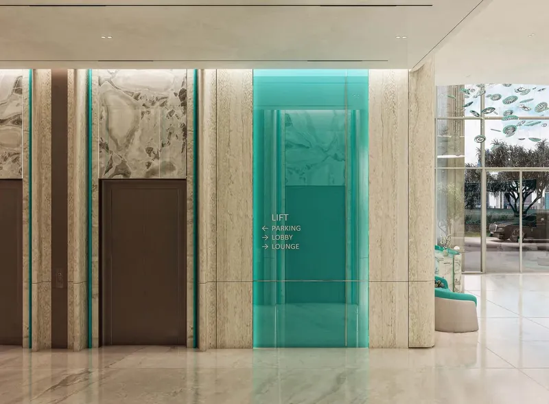 Lobby at Reef 998 in Dubailand Residence Complex Dubai