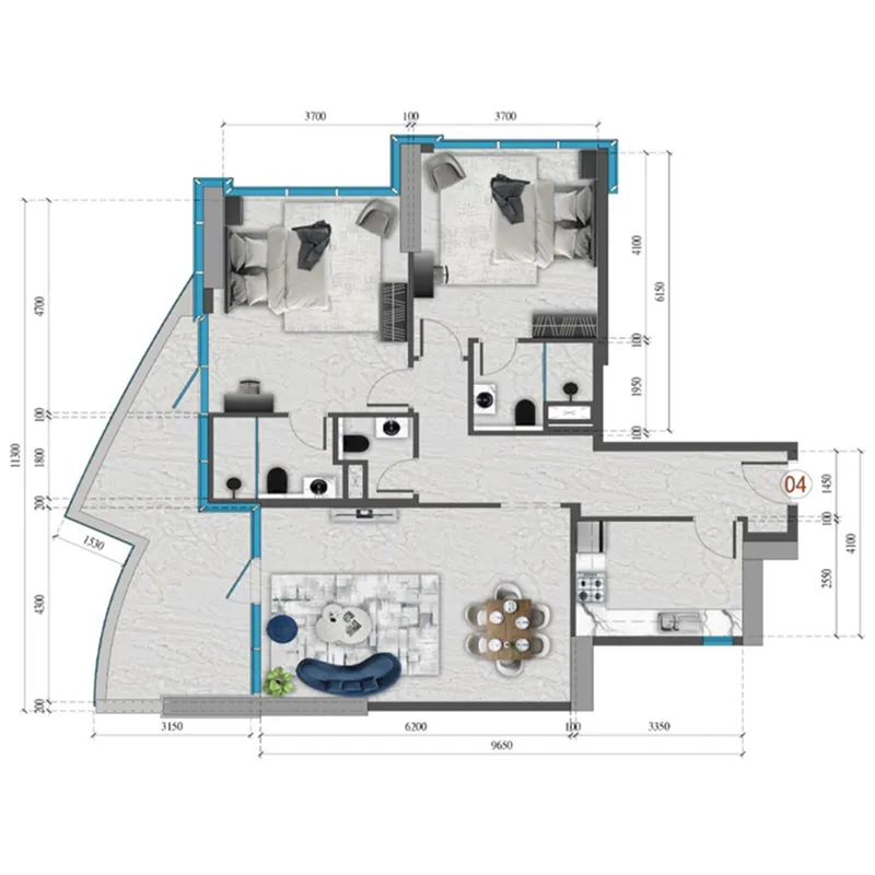 Tiger Group Renad Tower floor plan