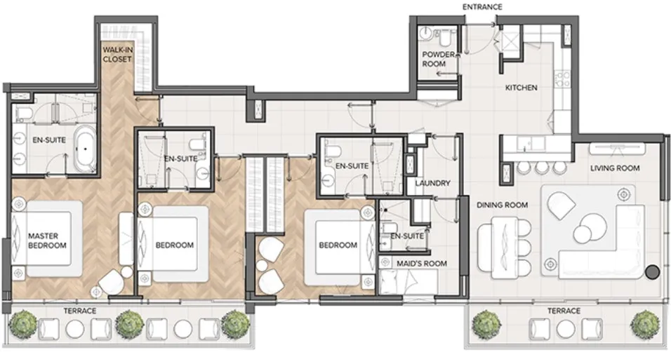 FIM Partners Residences Du Port Autograph Collection floor plan