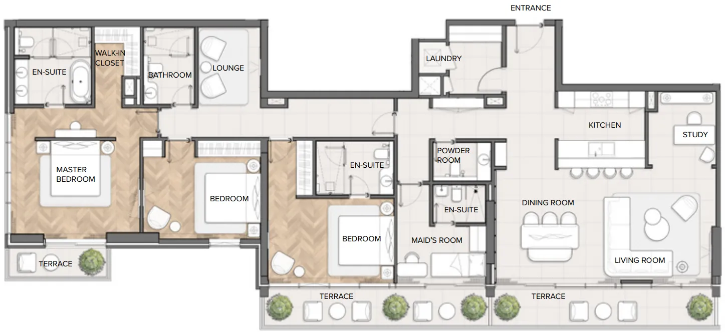 FIM Partners Residences Du Port Autograph Collection floor plan