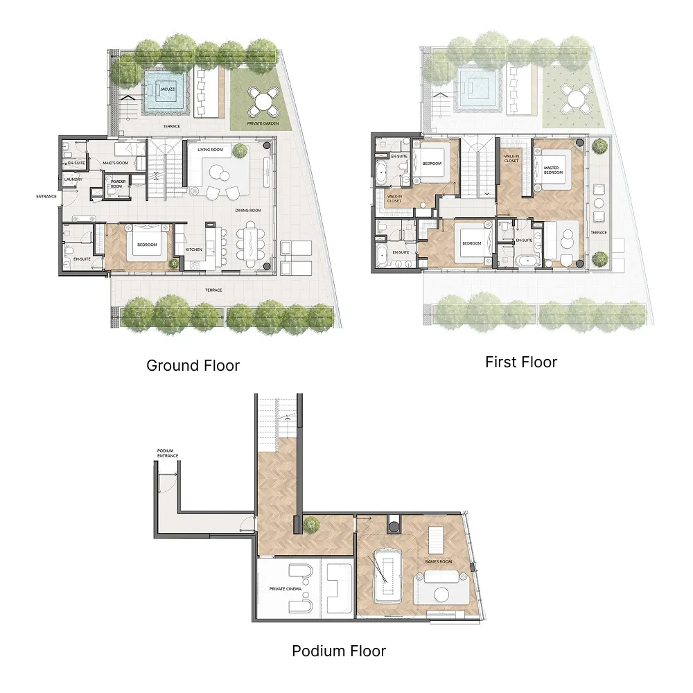 FIM Partners Residences Du Port Autograph Collection floor plan