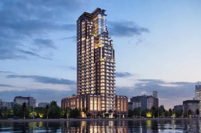 Exterior at Riva Residence in Maritime City Dubai