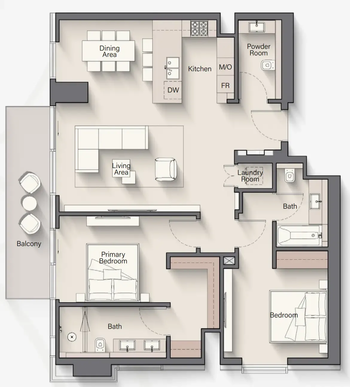Ellington Riverton House floor plan
