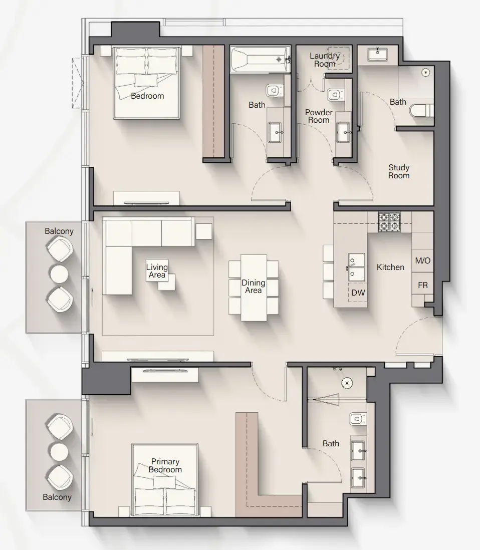 Ellington Riverton House floor plan