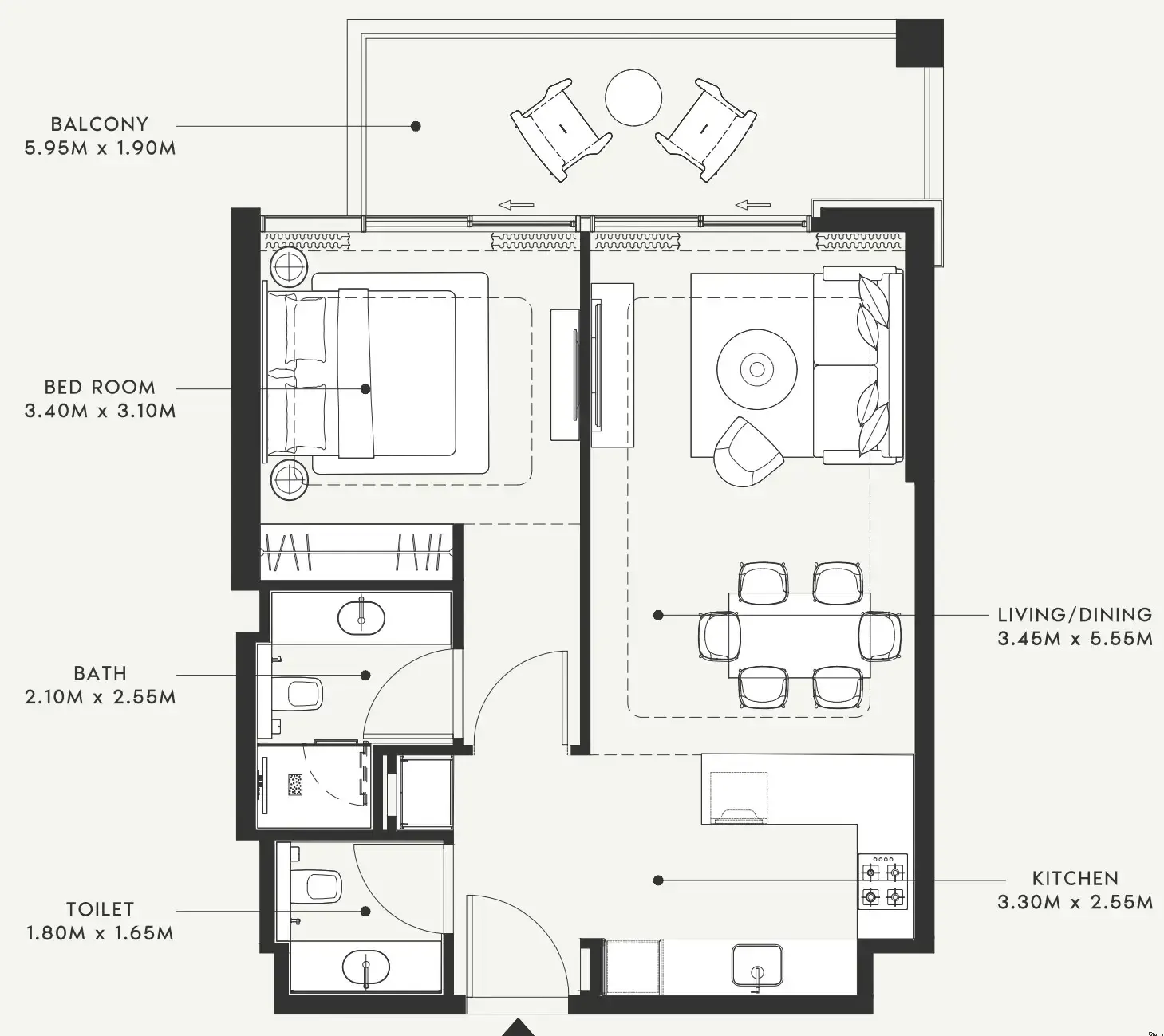 Azizi Riviera 58 floor plan