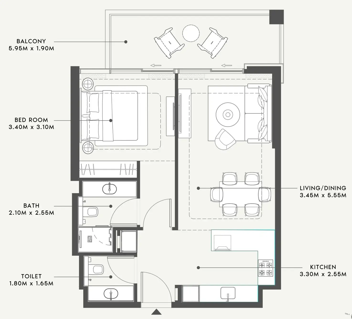 Azizi Riviera 58 floor plan