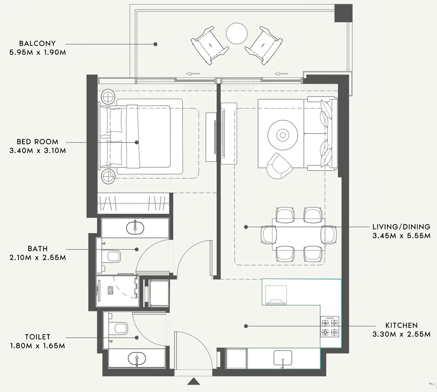 Azizi Riviera 58 floor plan