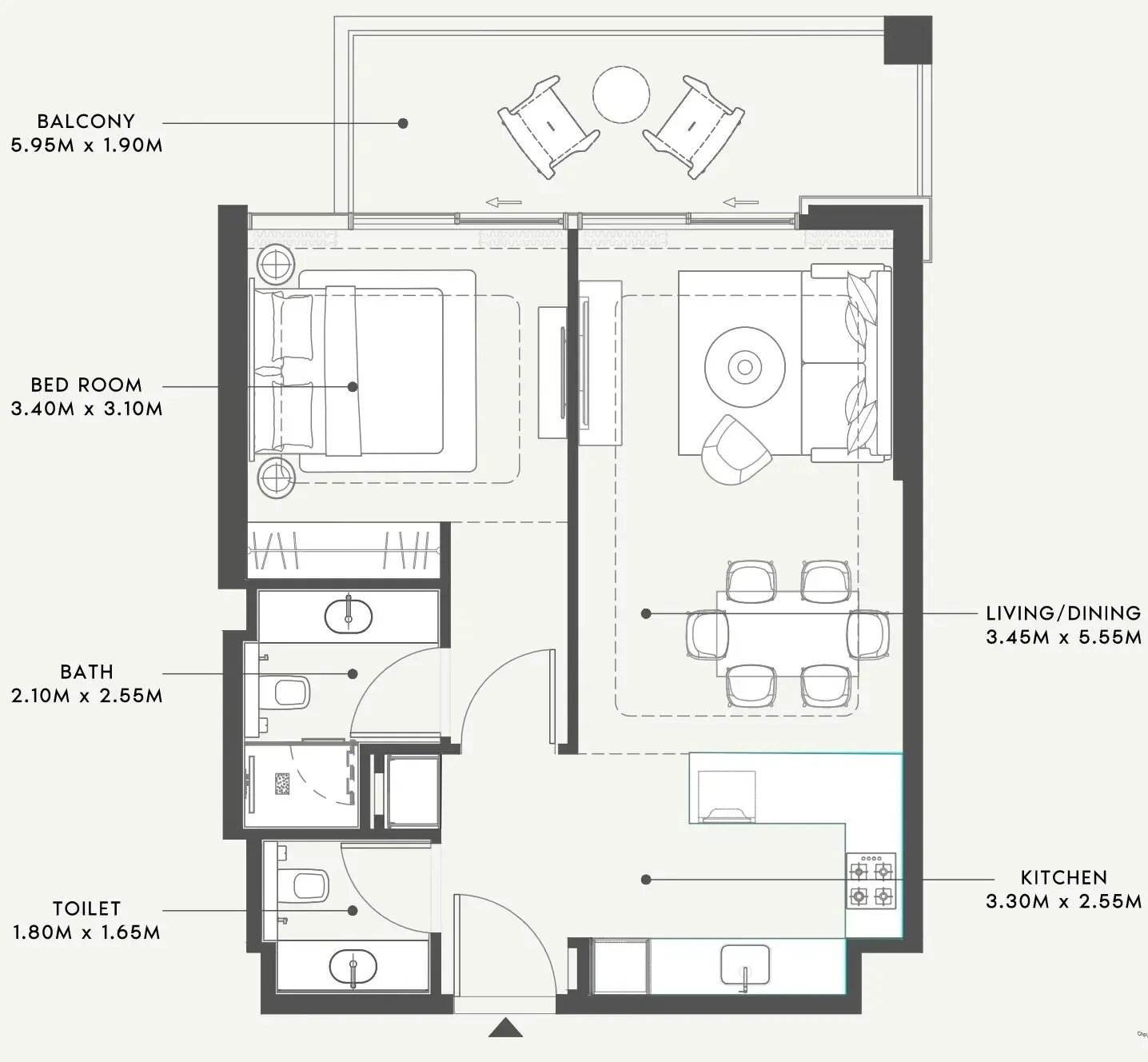 Azizi Riviera 58 floor plan