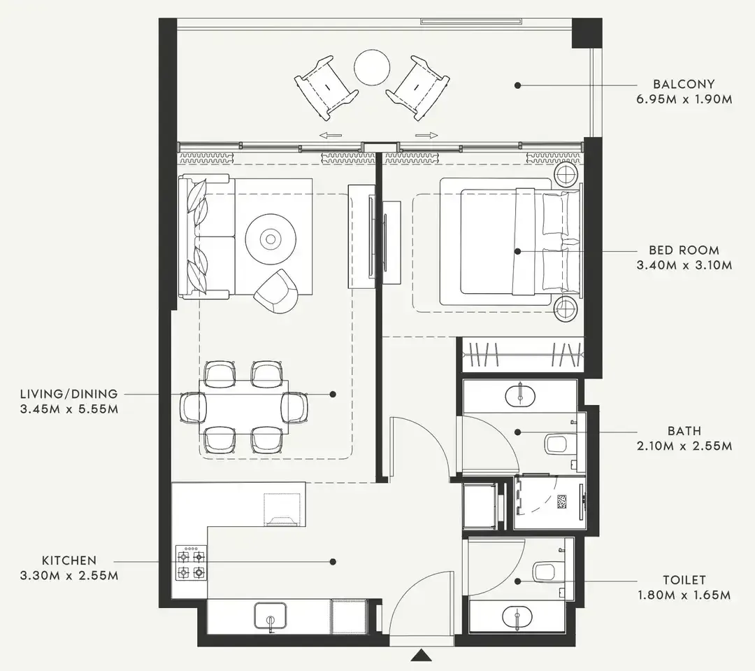 Azizi Riviera 58 floor plan