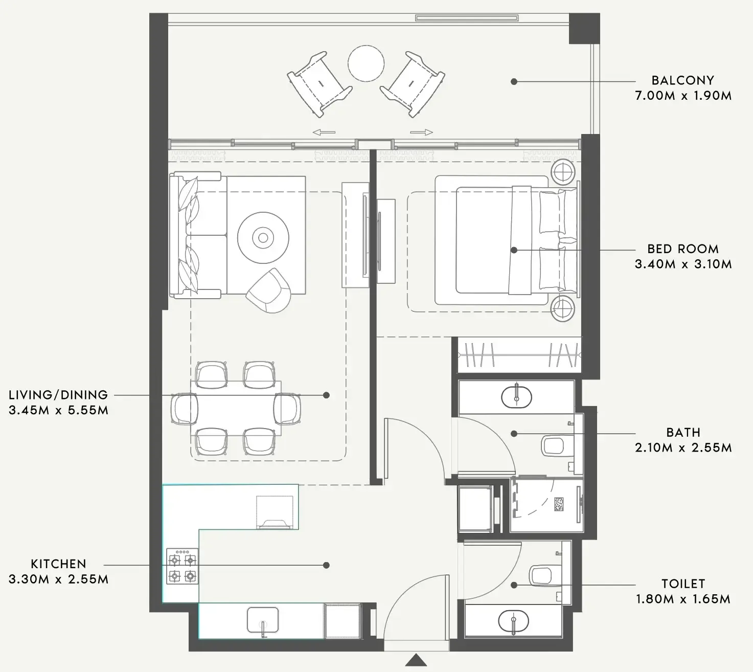Azizi Riviera 58 floor plan