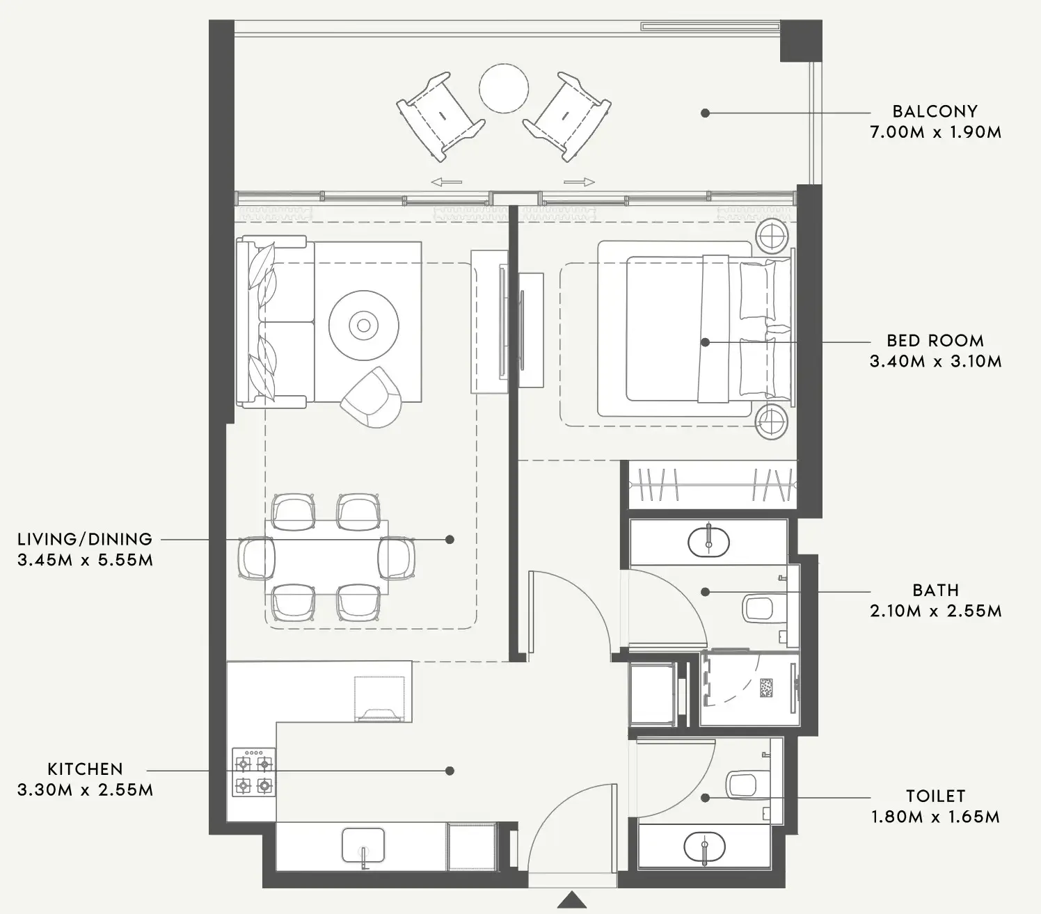 Azizi Riviera 58 floor plan