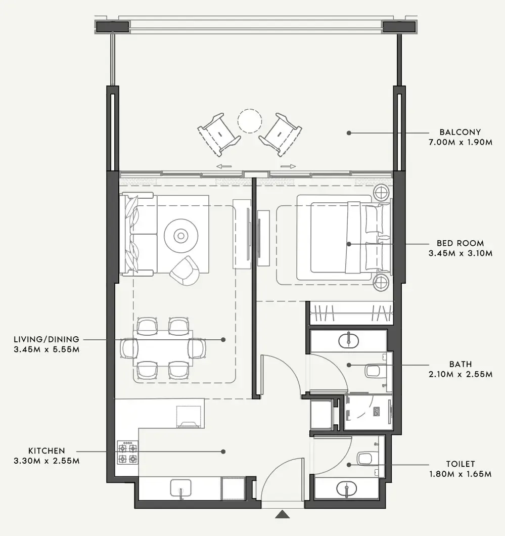 Azizi Riviera 58 floor plan