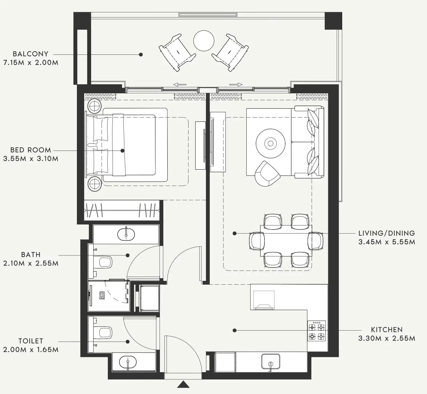 Azizi Riviera 58 floor plan