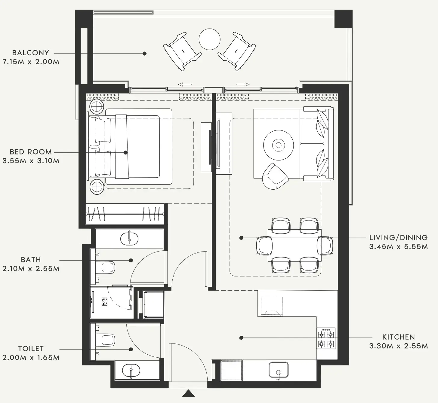 Azizi Riviera 58 floor plan