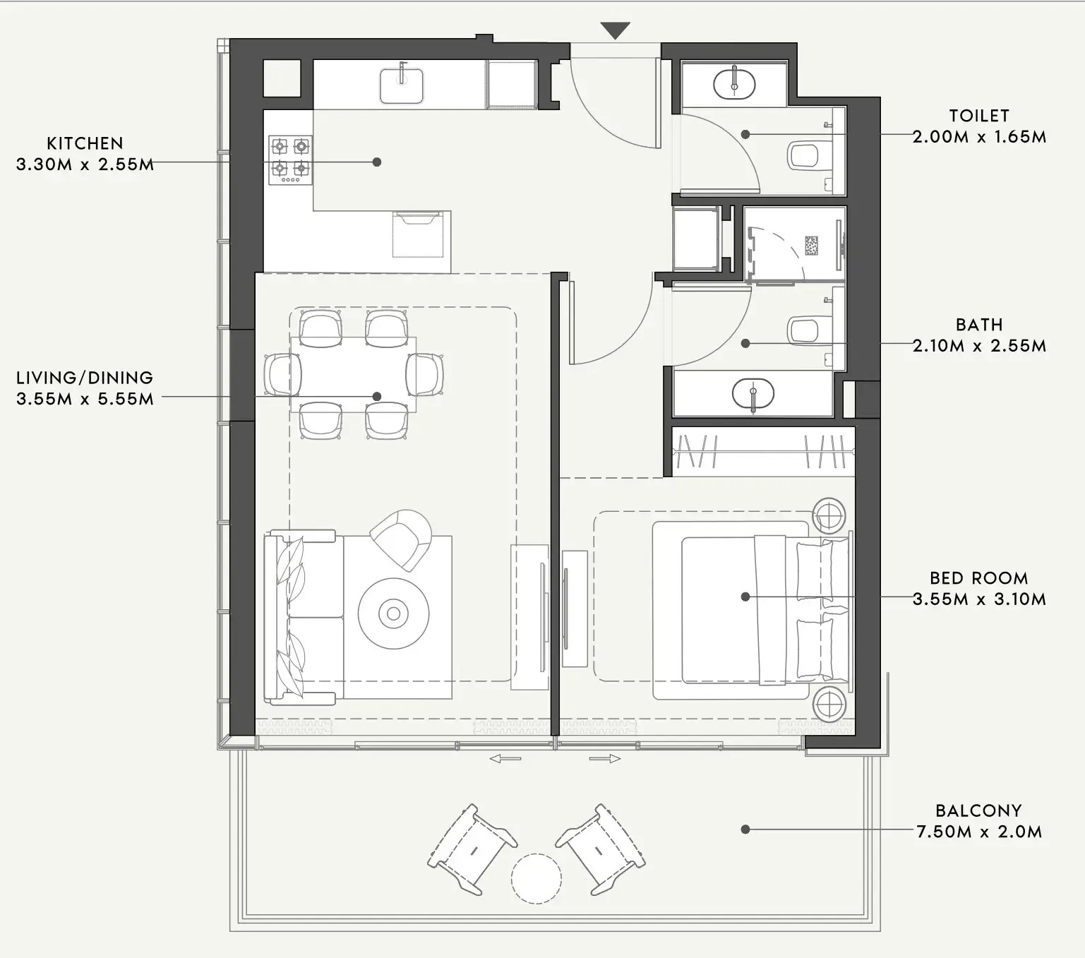 Azizi Riviera 58 floor plan