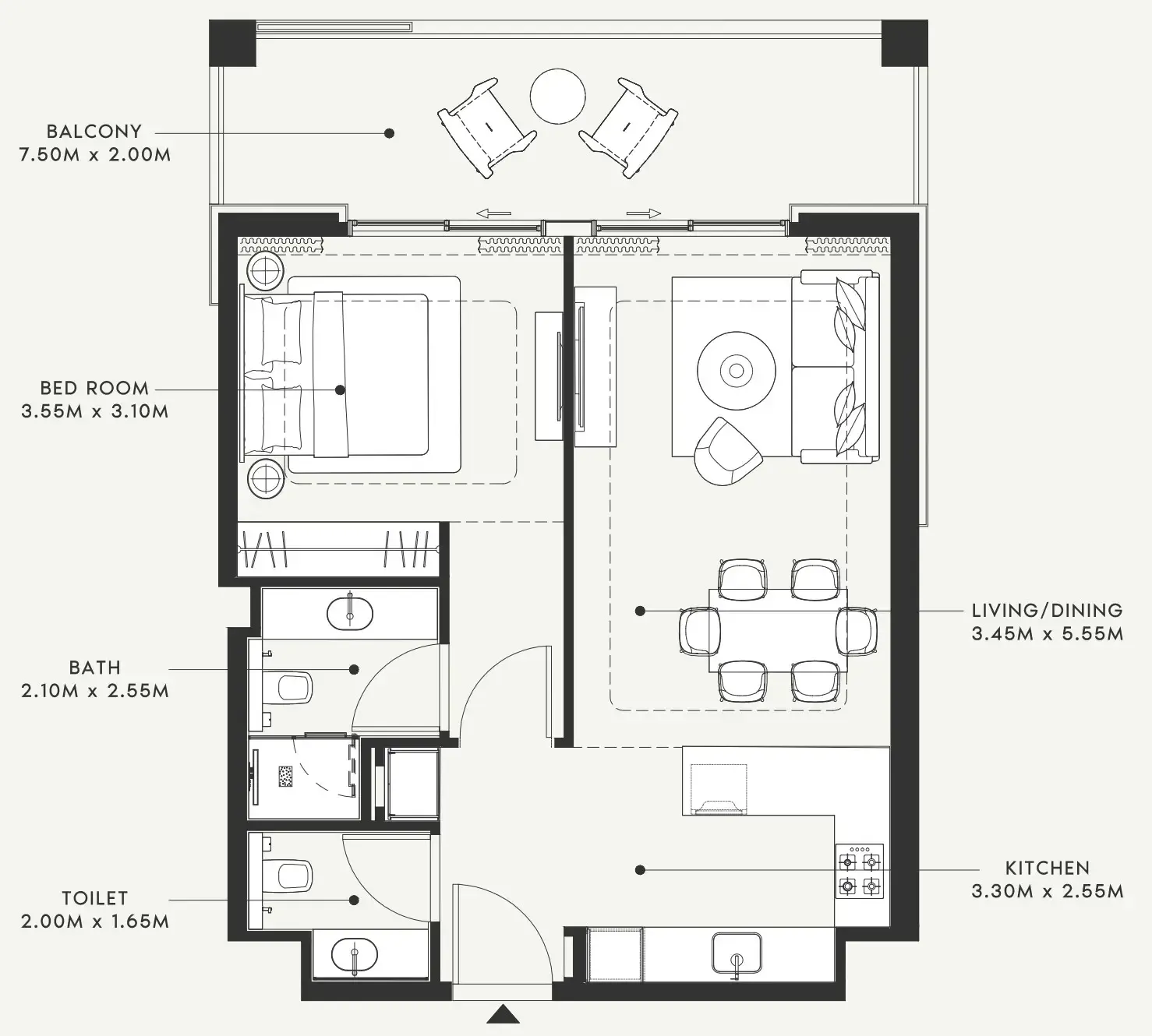 Azizi Riviera 58 floor plan