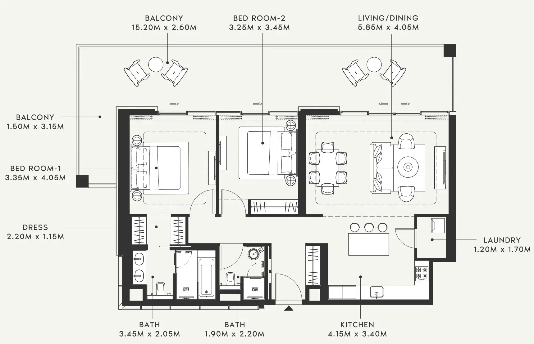 Azizi Riviera 58 floor plan