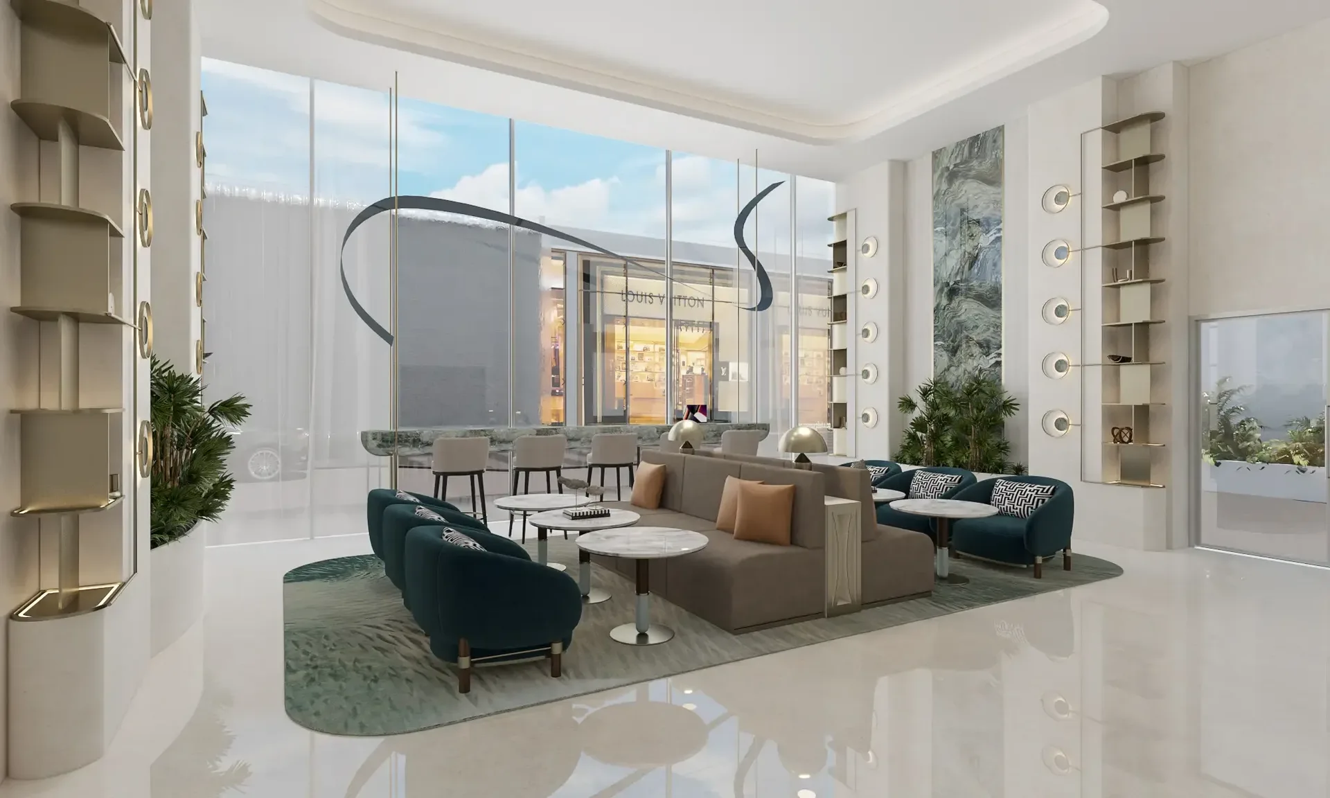 Lobby at Riviera 58 in Azizi Riviera at Meydan One Dubai