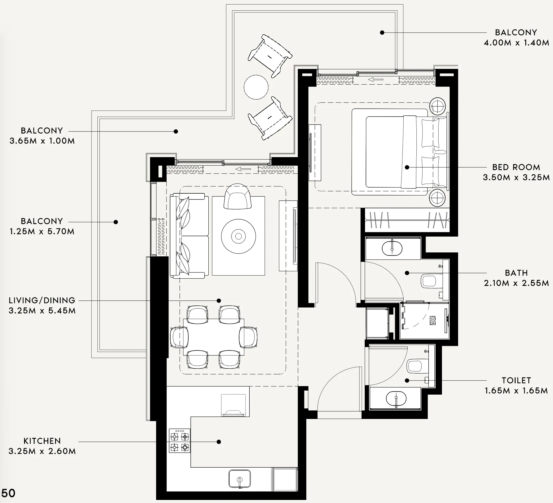 Azizi Riviera 60 floor plan