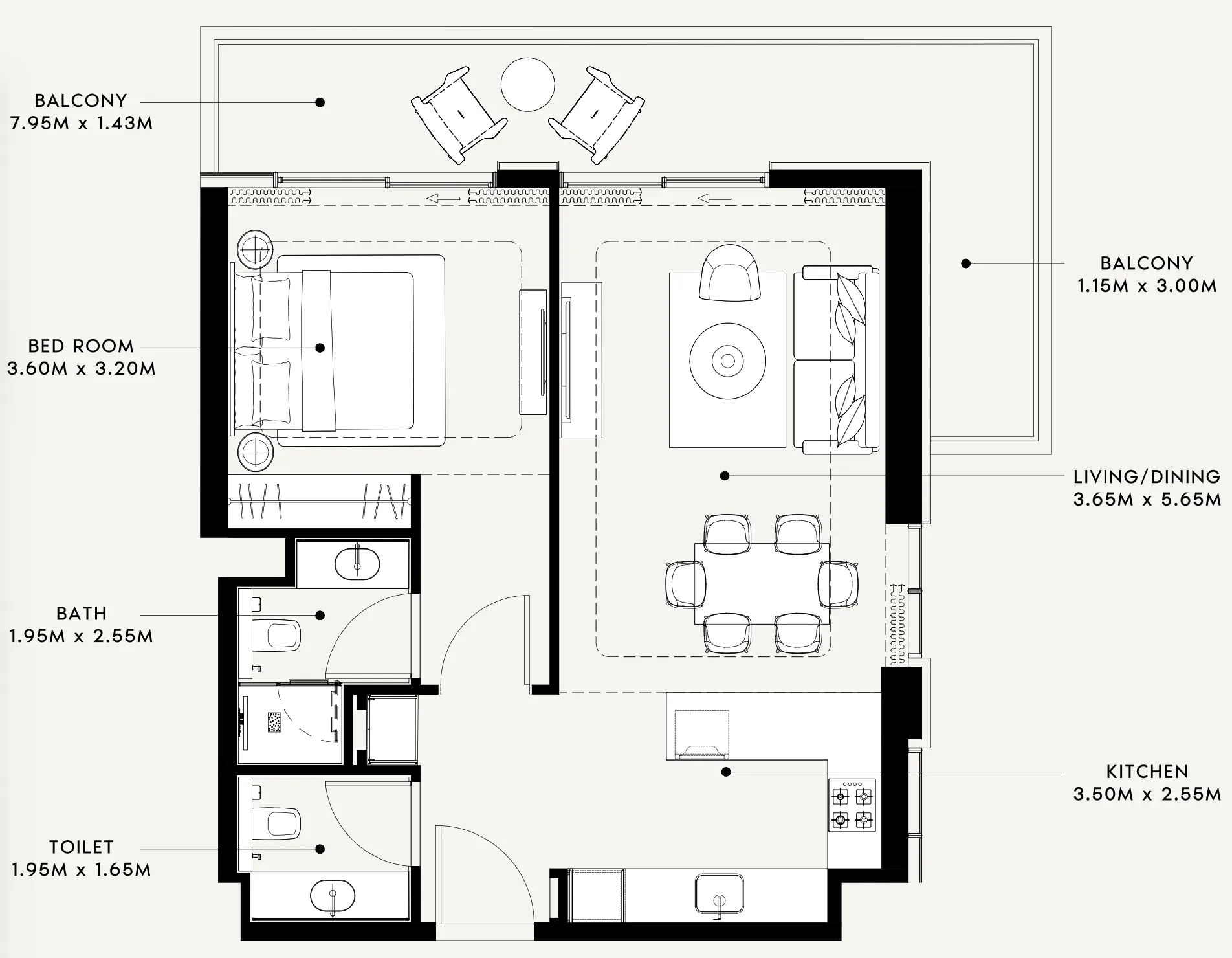 Azizi Riviera 60 floor plan