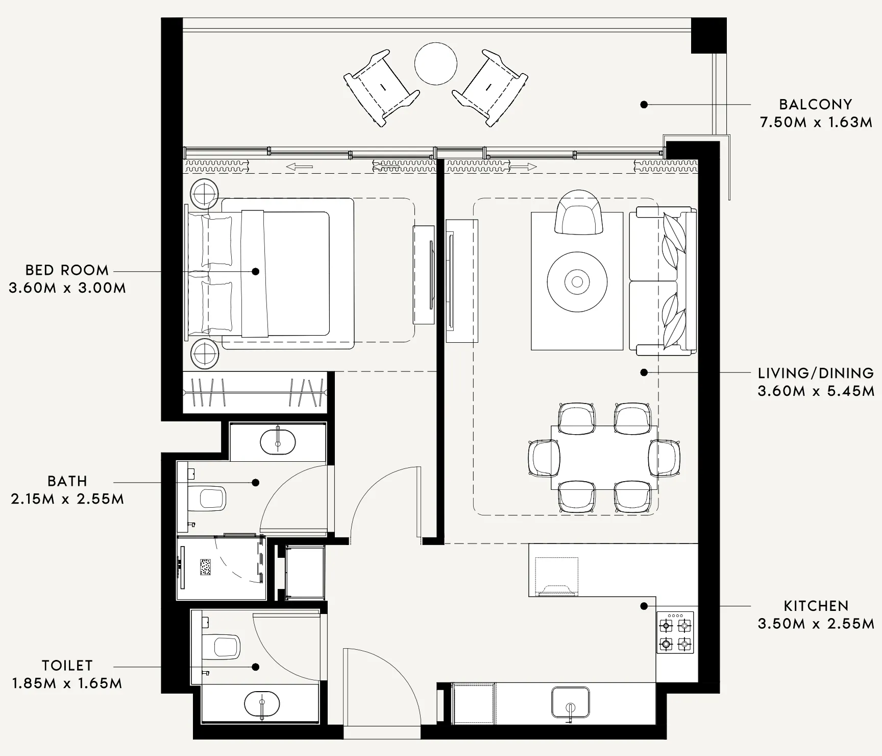 Azizi Riviera 60 floor plan