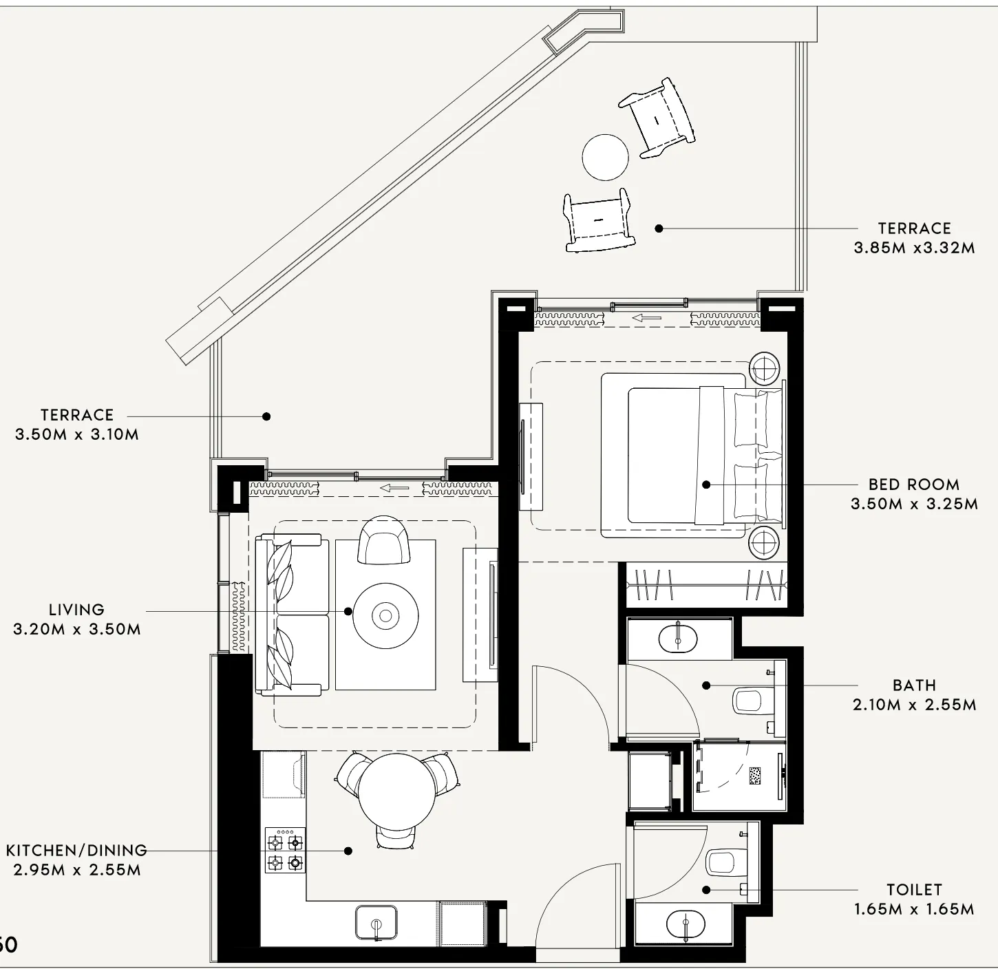 Azizi Riviera 60 floor plan
