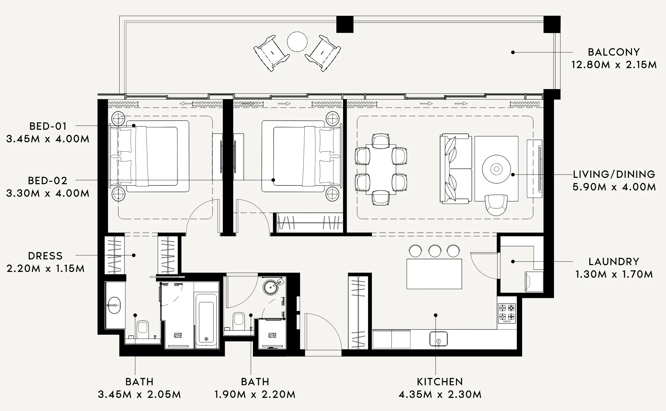 Azizi Riviera 60 floor plan