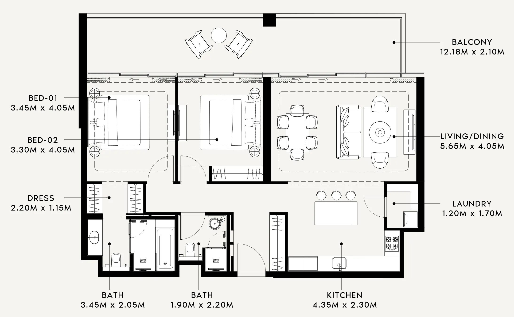 Azizi Riviera 60 floor plan