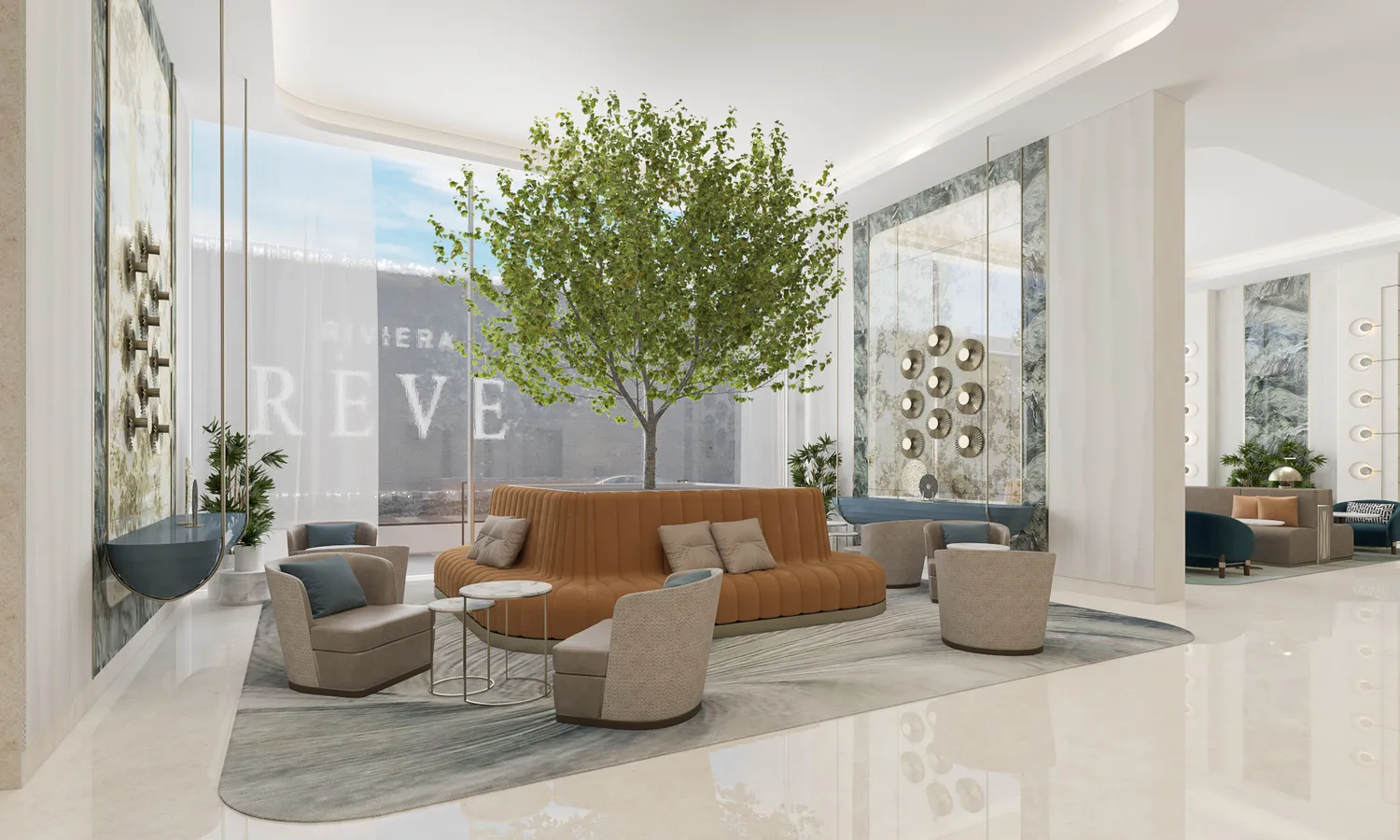 Lobby at Riviera 60 in Dubai
