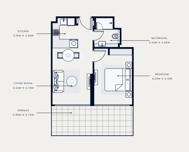 Azizi Riviera 65 floor plan