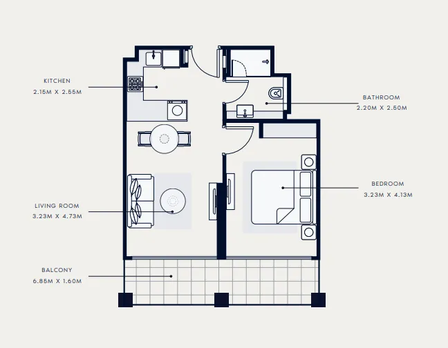 Azizi Riviera 65 floor plan