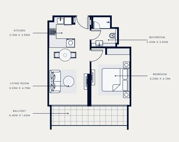 Azizi Riviera 65 floor plan
