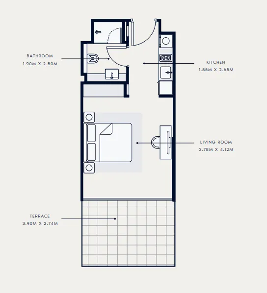 Azizi Riviera 65 floor plan