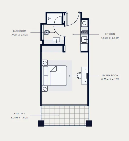 Azizi Riviera 65 floor plan