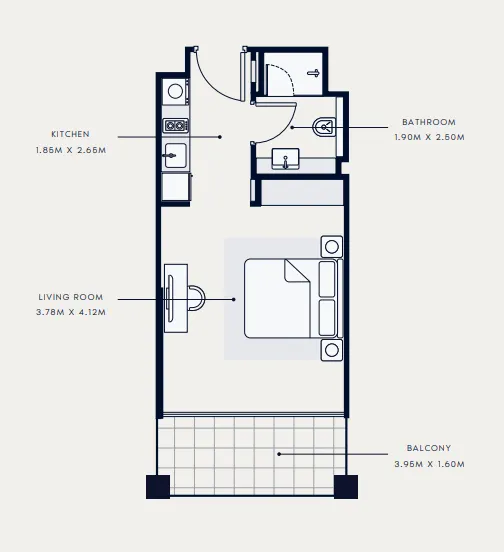 Azizi Riviera 65 floor plan
