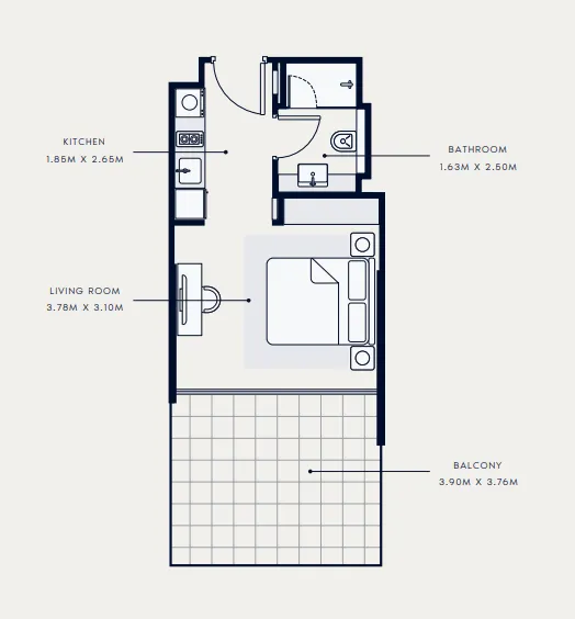 Azizi Riviera 65 floor plan