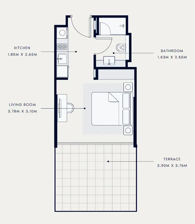 Azizi Riviera 65 floor plan
