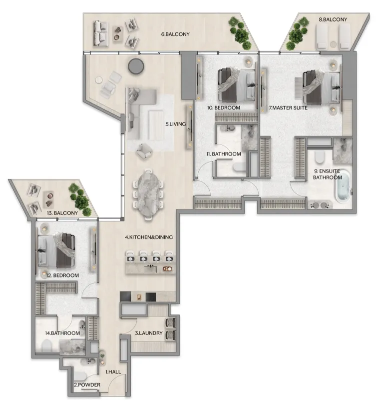 Mered Riviera Residence floor plan