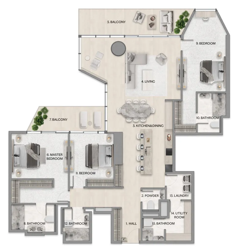 Mered Riviera Residence floor plan