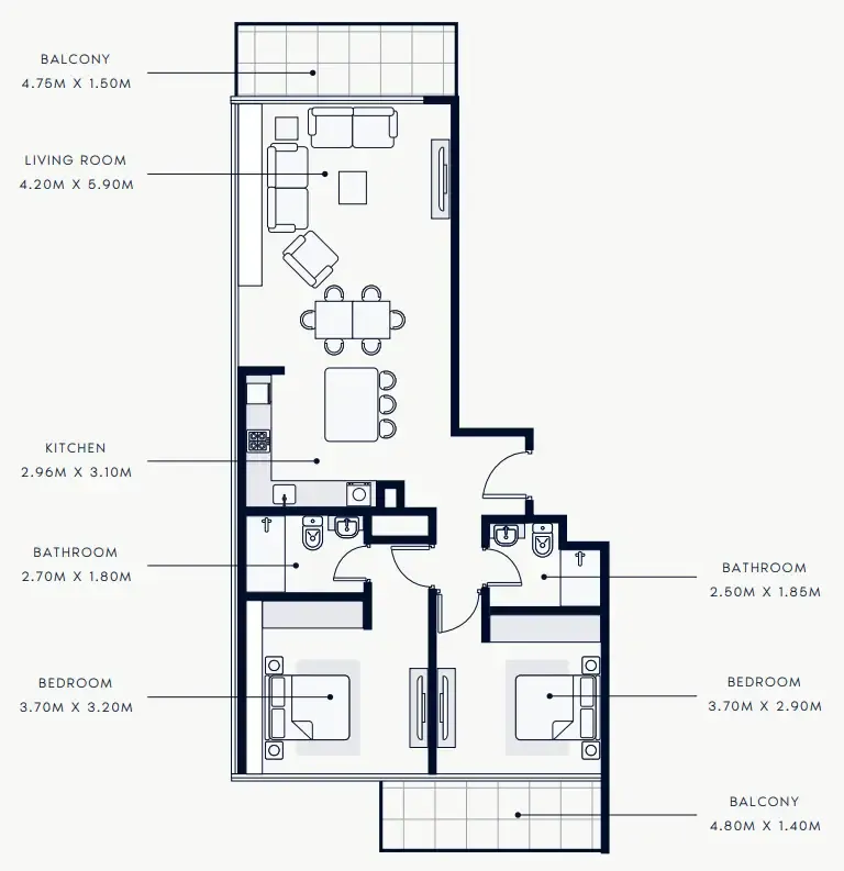Azizi Riviera Rêve floor plan