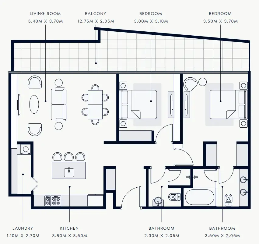 Azizi Riviera Rêve floor plan