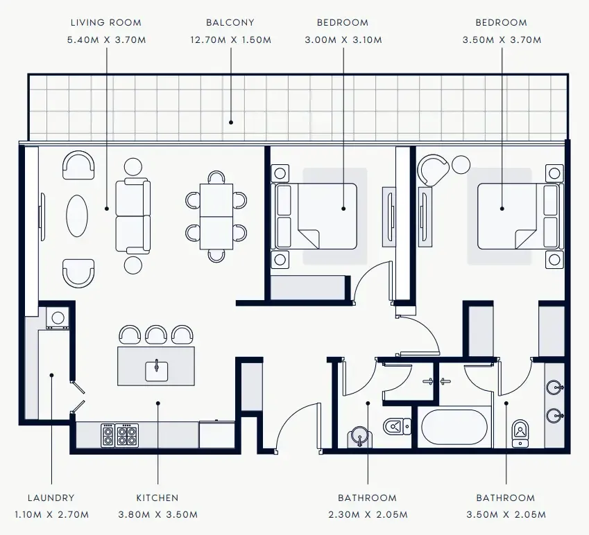 Azizi Riviera Rêve floor plan