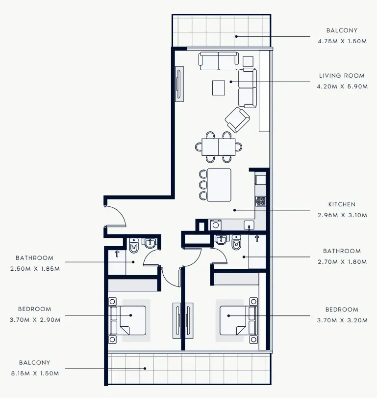 Azizi Riviera Rêve floor plan