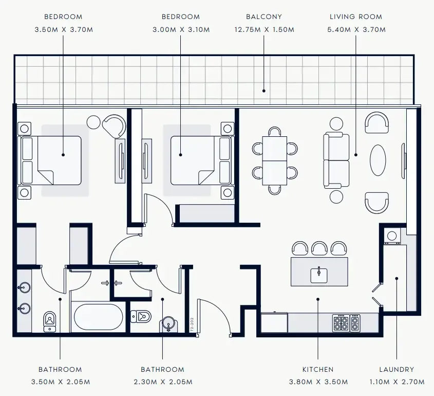 Azizi Riviera Rêve floor plan