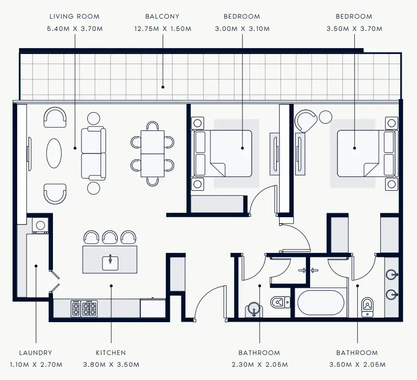 Azizi Riviera Rêve floor plan