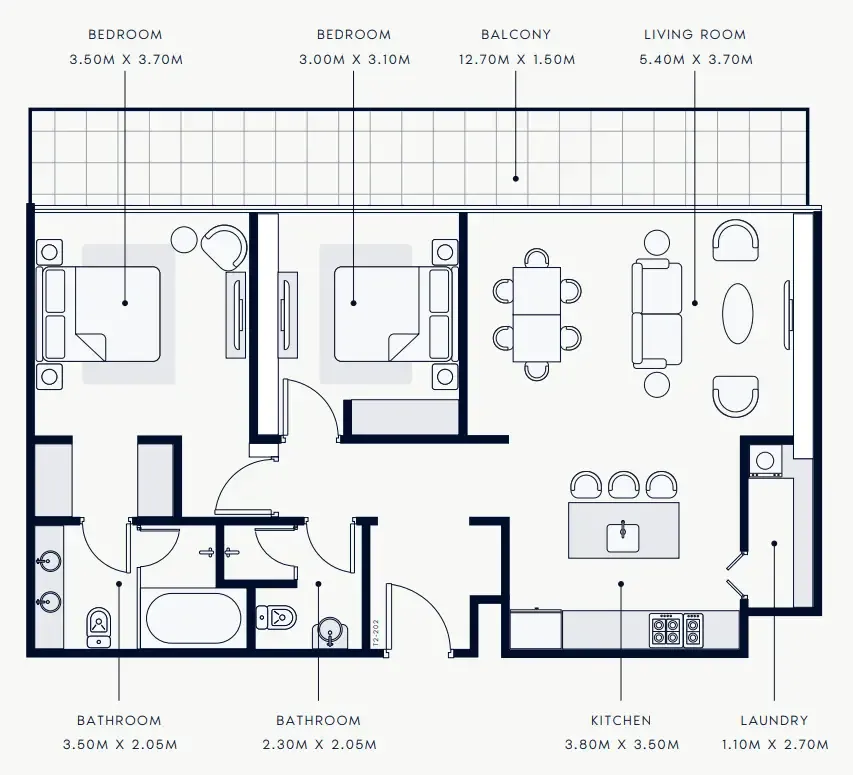 Azizi Riviera Rêve floor plan