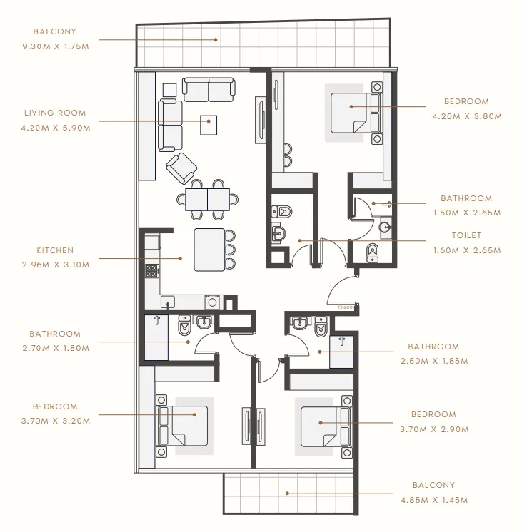 Azizi Riviera Rêve floor plan