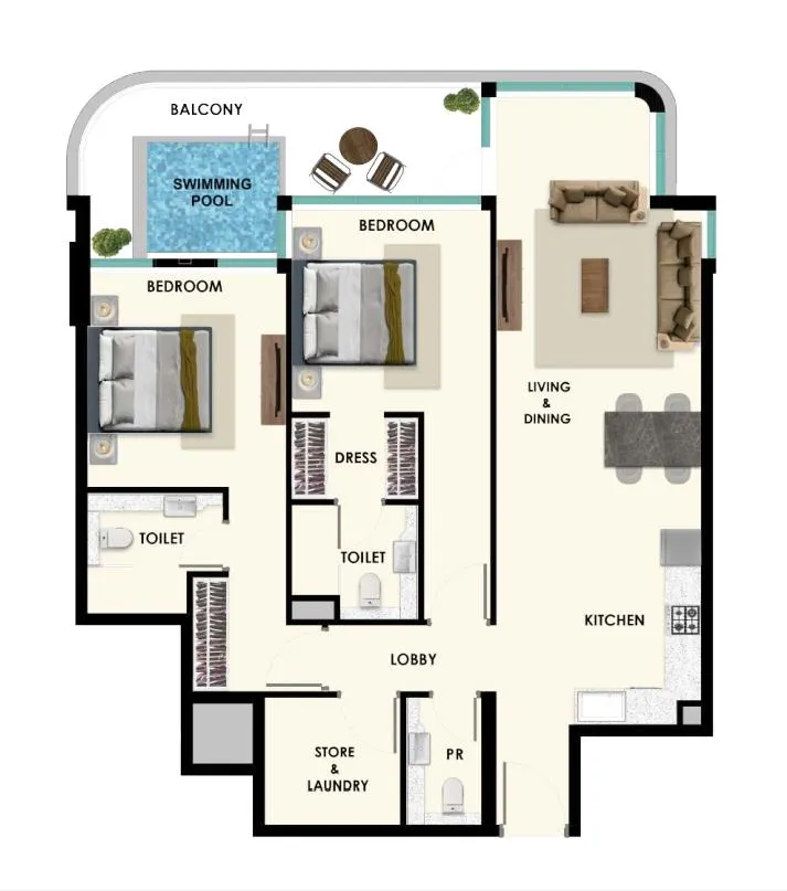 Samana Rome by Samana Developers floor plan