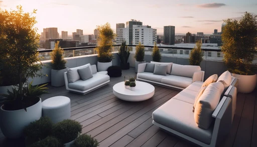 Rooftop Lounge Area amenity image at Ryze Residences by AUM Development