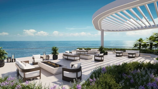 Rooftop Resident Lounge amenity image at Esme Beach Residences